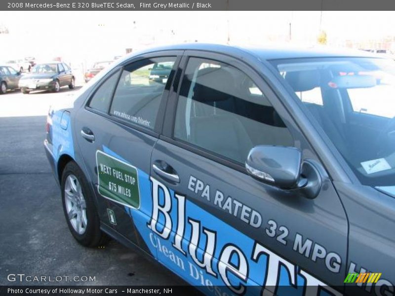 Flint Grey Metallic / Black 2008 Mercedes-Benz E 320 BlueTEC Sedan