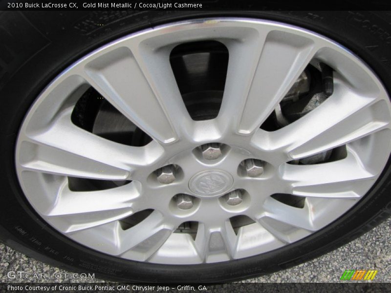 Gold Mist Metallic / Cocoa/Light Cashmere 2010 Buick LaCrosse CX