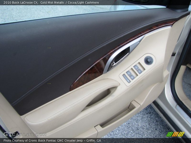 Gold Mist Metallic / Cocoa/Light Cashmere 2010 Buick LaCrosse CX