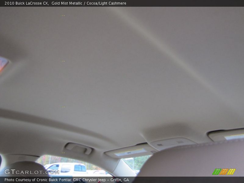 Gold Mist Metallic / Cocoa/Light Cashmere 2010 Buick LaCrosse CX