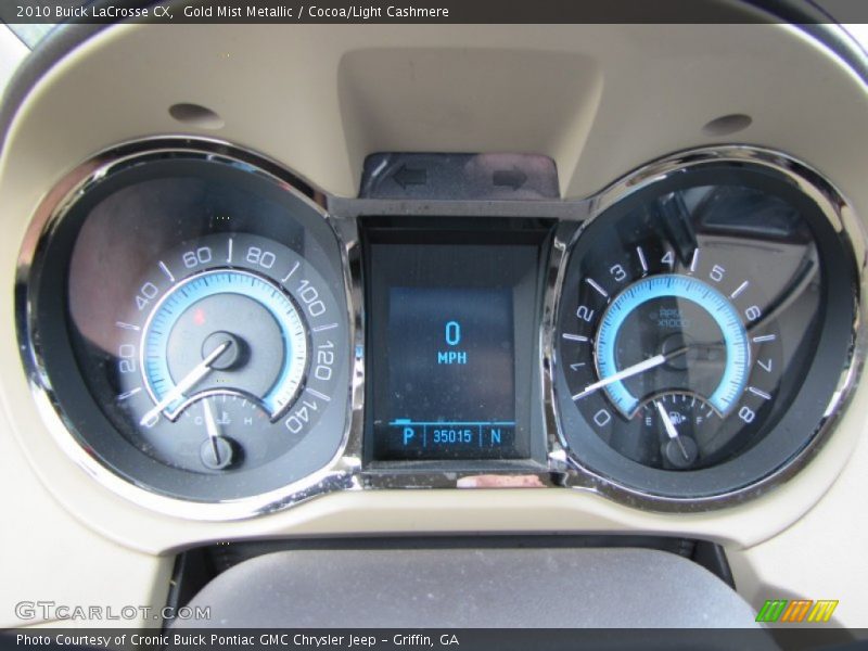 Gold Mist Metallic / Cocoa/Light Cashmere 2010 Buick LaCrosse CX