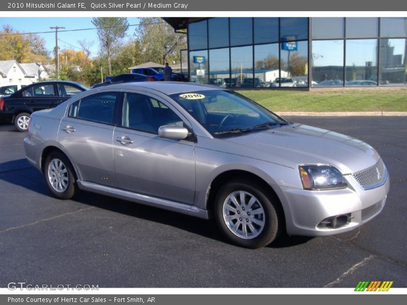 Quick Silver Pearl / Medium Gray 2010 Mitsubishi Galant FE