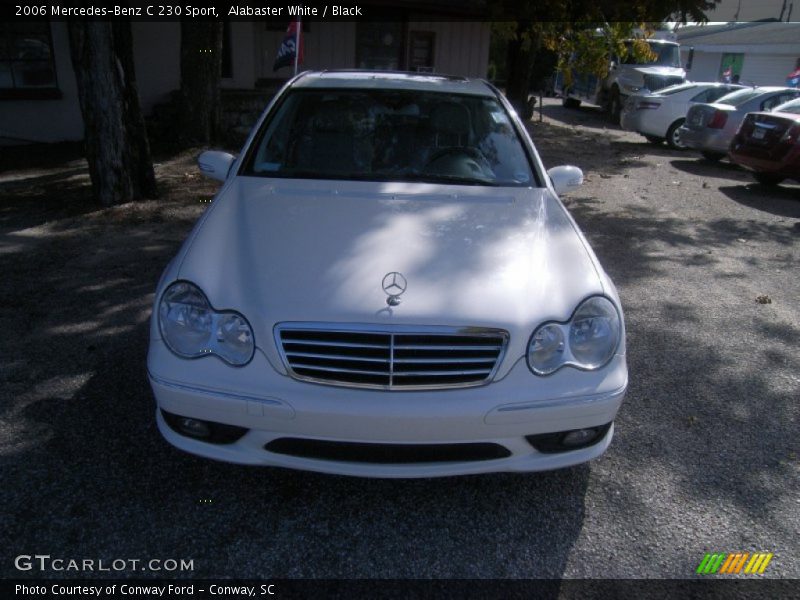 Alabaster White / Black 2006 Mercedes-Benz C 230 Sport