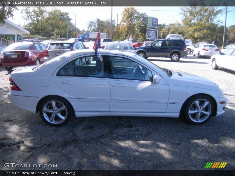 Alabaster White / Black 2006 Mercedes-Benz C 230 Sport
