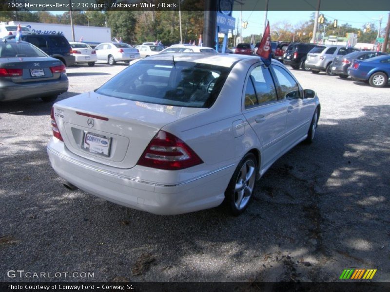 Alabaster White / Black 2006 Mercedes-Benz C 230 Sport