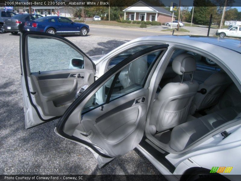 Alabaster White / Black 2006 Mercedes-Benz C 230 Sport