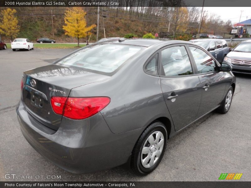 Carbon Gray Metallic / Gray 2008 Hyundai Elantra GLS Sedan