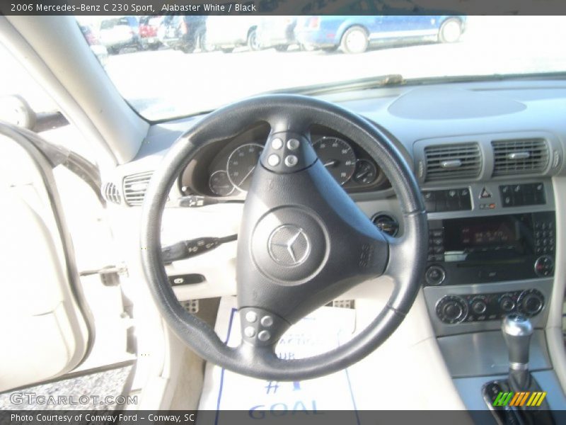 Alabaster White / Black 2006 Mercedes-Benz C 230 Sport