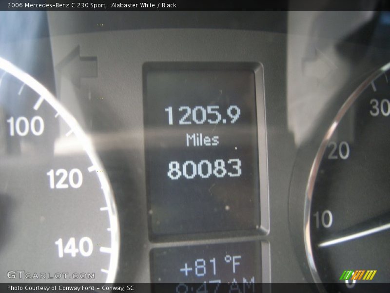 Alabaster White / Black 2006 Mercedes-Benz C 230 Sport