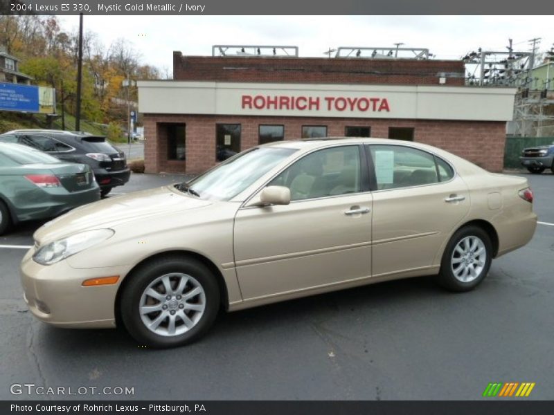 Mystic Gold Metallic / Ivory 2004 Lexus ES 330