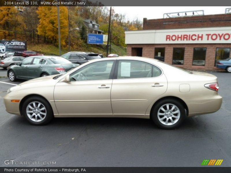 Mystic Gold Metallic / Ivory 2004 Lexus ES 330