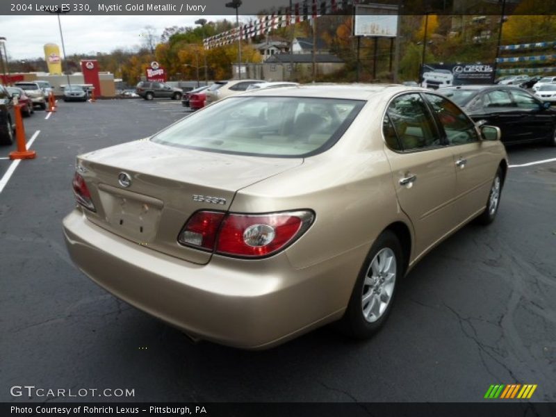 Mystic Gold Metallic / Ivory 2004 Lexus ES 330