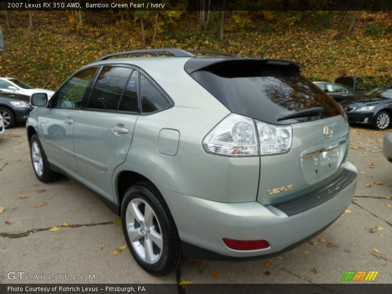 Bamboo Green Pearl / Ivory 2007 Lexus RX 350 AWD