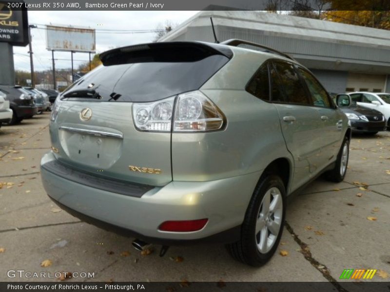 Bamboo Green Pearl / Ivory 2007 Lexus RX 350 AWD