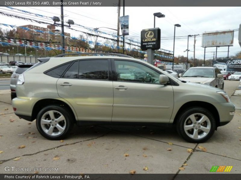 Bamboo Green Pearl / Ivory 2007 Lexus RX 350 AWD