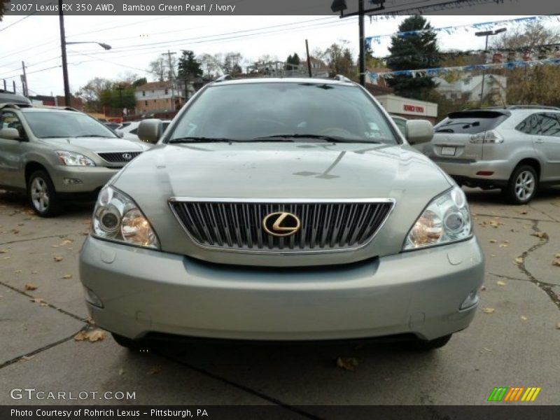 Bamboo Green Pearl / Ivory 2007 Lexus RX 350 AWD