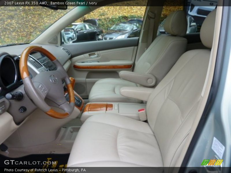 Bamboo Green Pearl / Ivory 2007 Lexus RX 350 AWD