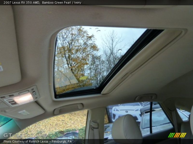 Bamboo Green Pearl / Ivory 2007 Lexus RX 350 AWD