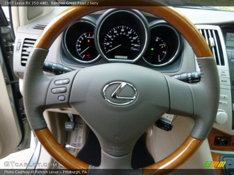 Bamboo Green Pearl / Ivory 2007 Lexus RX 350 AWD