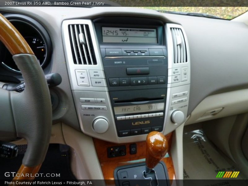 Bamboo Green Pearl / Ivory 2007 Lexus RX 350 AWD