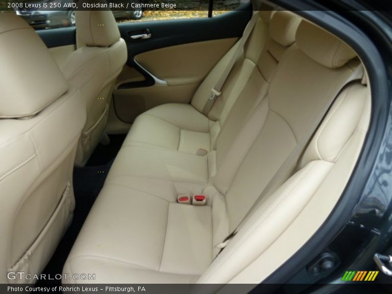 Obsidian Black / Cashmere Beige 2008 Lexus IS 250 AWD