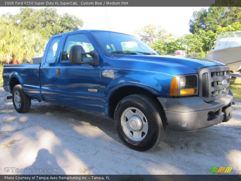 Custom Blue / Medium Flint 2006 Ford F250 Super Duty XL SuperCab