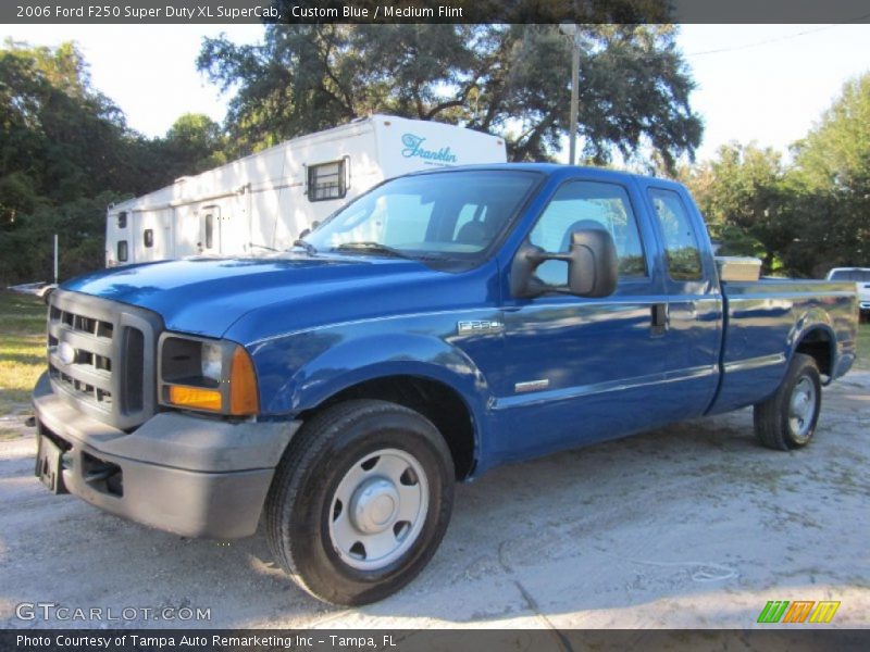 Custom Blue / Medium Flint 2006 Ford F250 Super Duty XL SuperCab