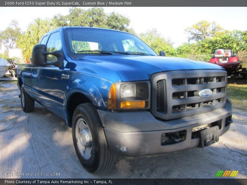 Custom Blue / Medium Flint 2006 Ford F250 Super Duty XL SuperCab