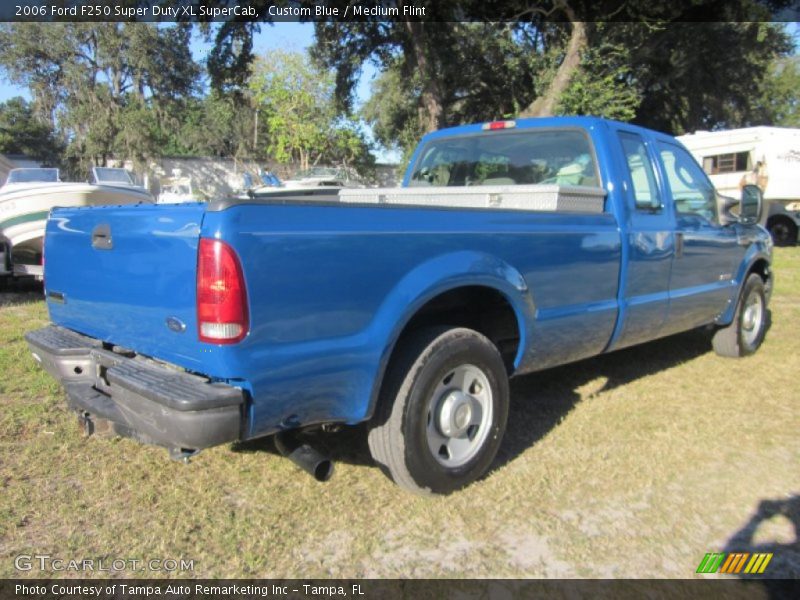 Custom Blue / Medium Flint 2006 Ford F250 Super Duty XL SuperCab