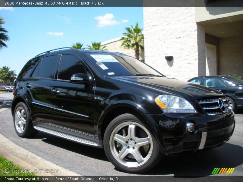 Black / Black 2008 Mercedes-Benz ML 63 AMG 4Matic