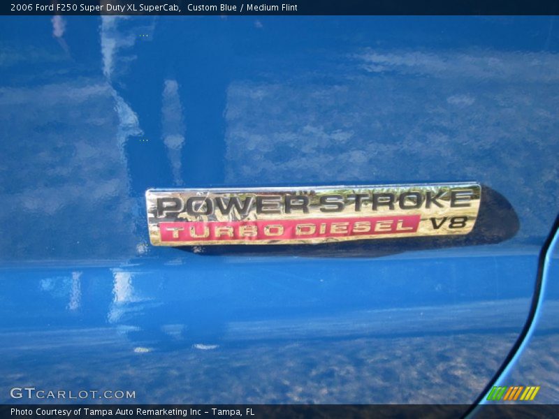 Custom Blue / Medium Flint 2006 Ford F250 Super Duty XL SuperCab