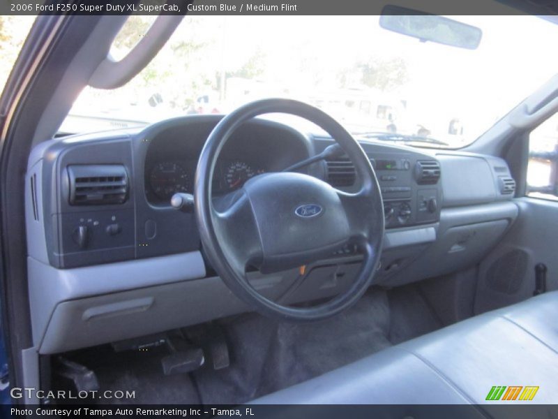 Custom Blue / Medium Flint 2006 Ford F250 Super Duty XL SuperCab