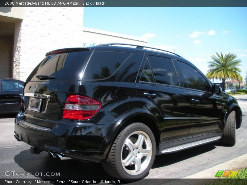 Black / Black 2008 Mercedes-Benz ML 63 AMG 4Matic