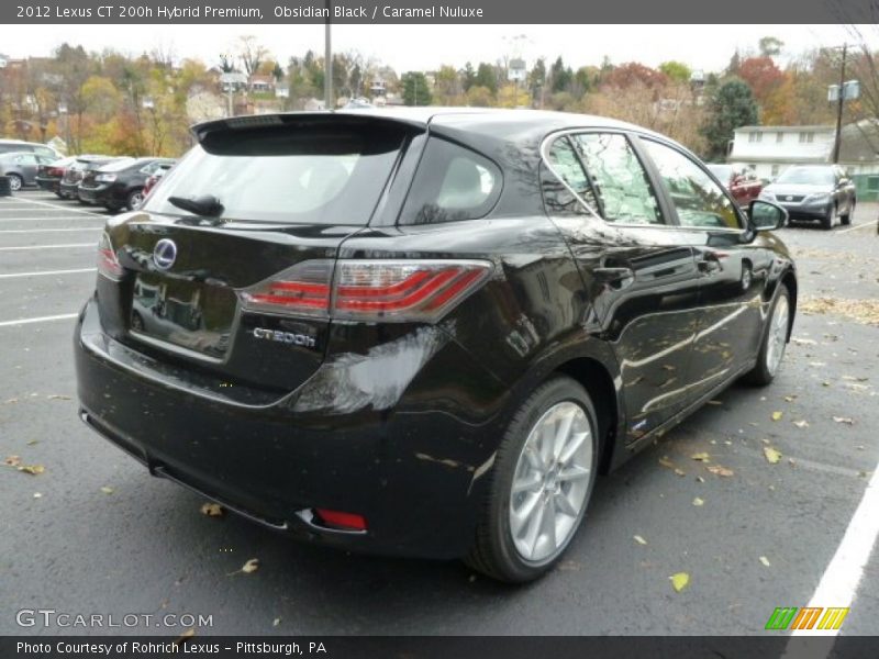 Obsidian Black / Caramel Nuluxe 2012 Lexus CT 200h Hybrid Premium