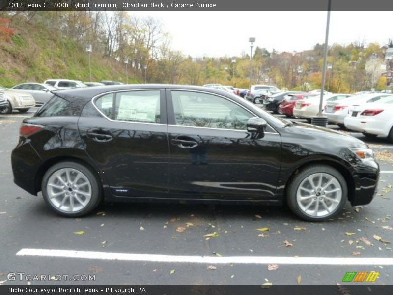 Obsidian Black / Caramel Nuluxe 2012 Lexus CT 200h Hybrid Premium
