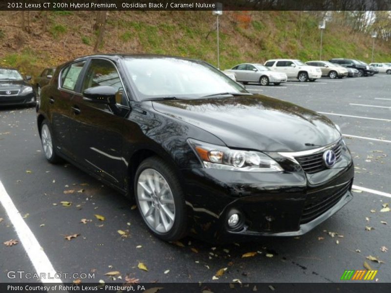 Obsidian Black / Caramel Nuluxe 2012 Lexus CT 200h Hybrid Premium