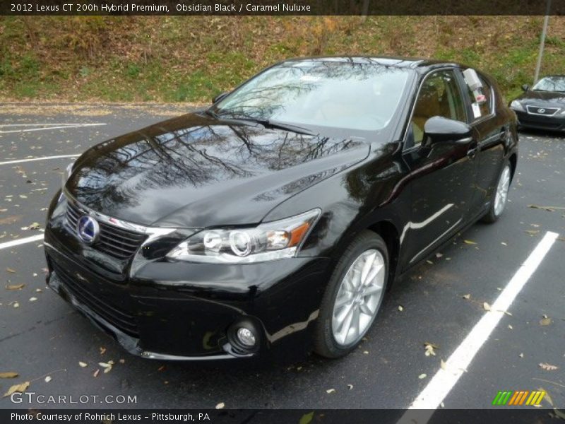Obsidian Black / Caramel Nuluxe 2012 Lexus CT 200h Hybrid Premium
