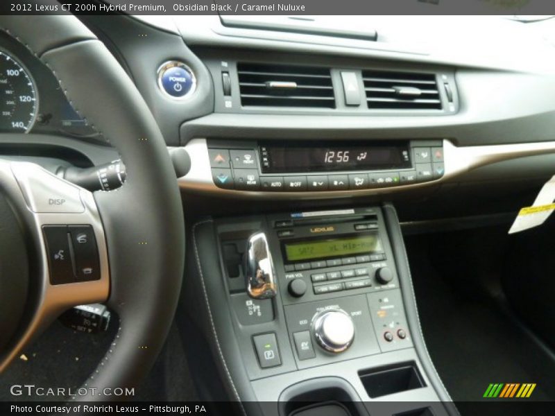 Obsidian Black / Caramel Nuluxe 2012 Lexus CT 200h Hybrid Premium