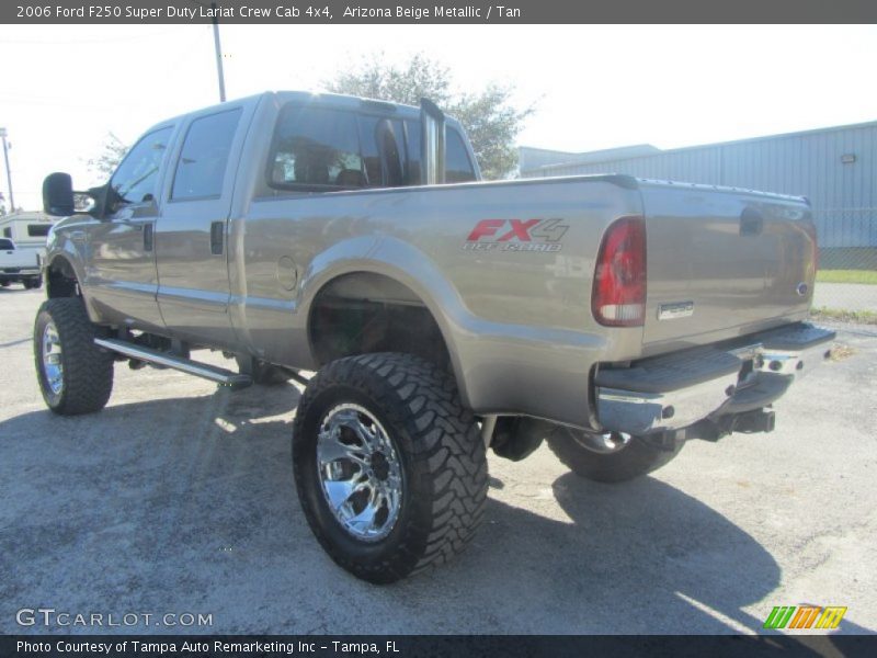 Arizona Beige Metallic / Tan 2006 Ford F250 Super Duty Lariat Crew Cab 4x4