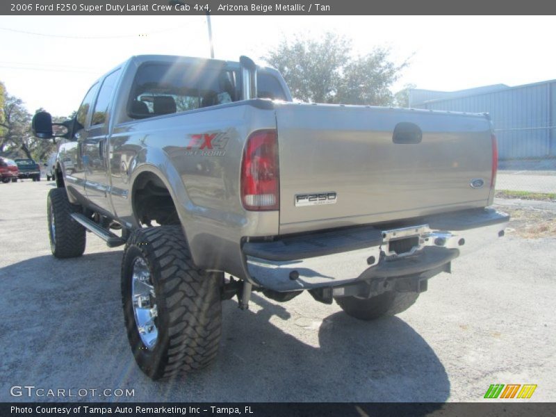 Arizona Beige Metallic / Tan 2006 Ford F250 Super Duty Lariat Crew Cab 4x4