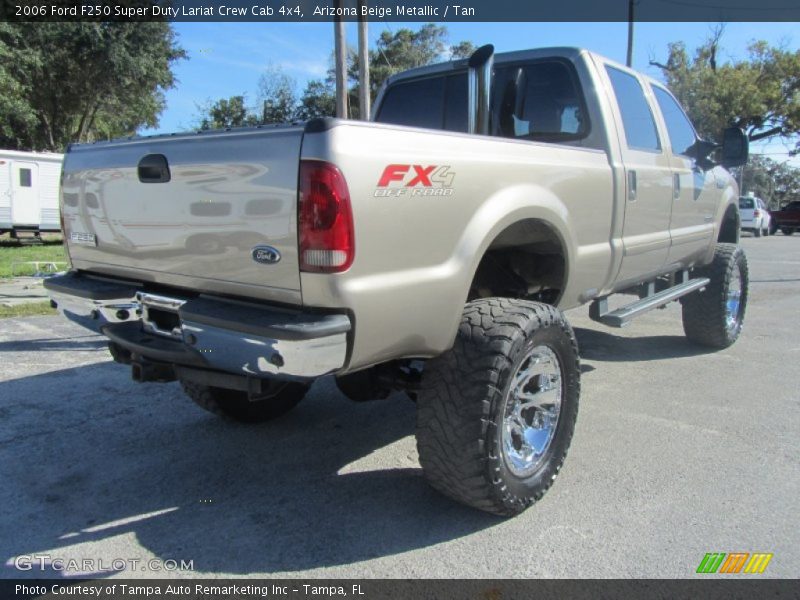 Arizona Beige Metallic / Tan 2006 Ford F250 Super Duty Lariat Crew Cab 4x4