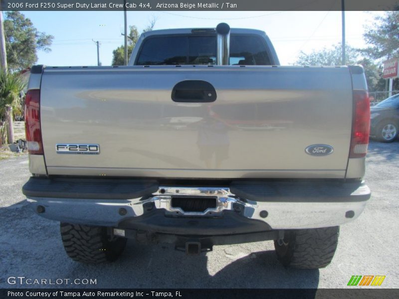 Arizona Beige Metallic / Tan 2006 Ford F250 Super Duty Lariat Crew Cab 4x4