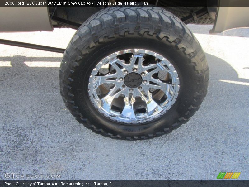 Arizona Beige Metallic / Tan 2006 Ford F250 Super Duty Lariat Crew Cab 4x4