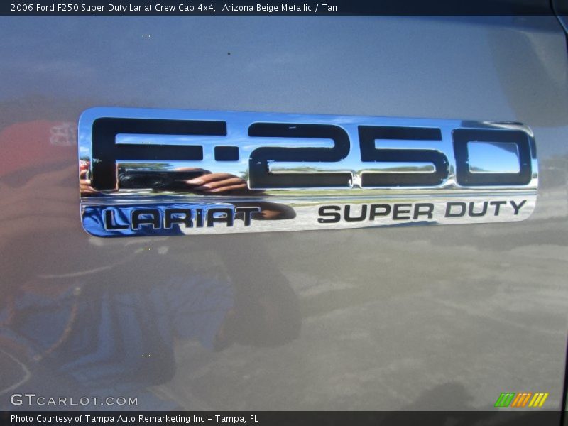 Arizona Beige Metallic / Tan 2006 Ford F250 Super Duty Lariat Crew Cab 4x4