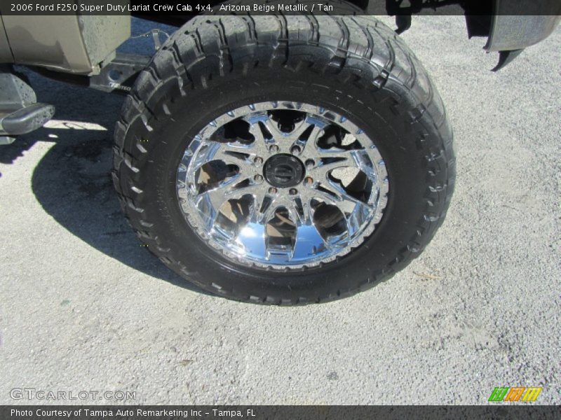 Arizona Beige Metallic / Tan 2006 Ford F250 Super Duty Lariat Crew Cab 4x4