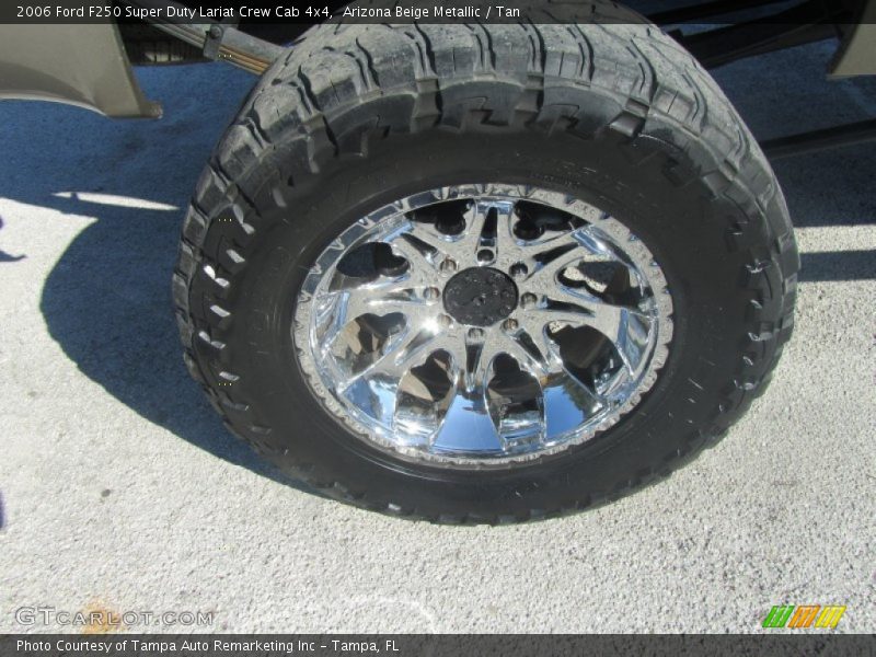 Arizona Beige Metallic / Tan 2006 Ford F250 Super Duty Lariat Crew Cab 4x4