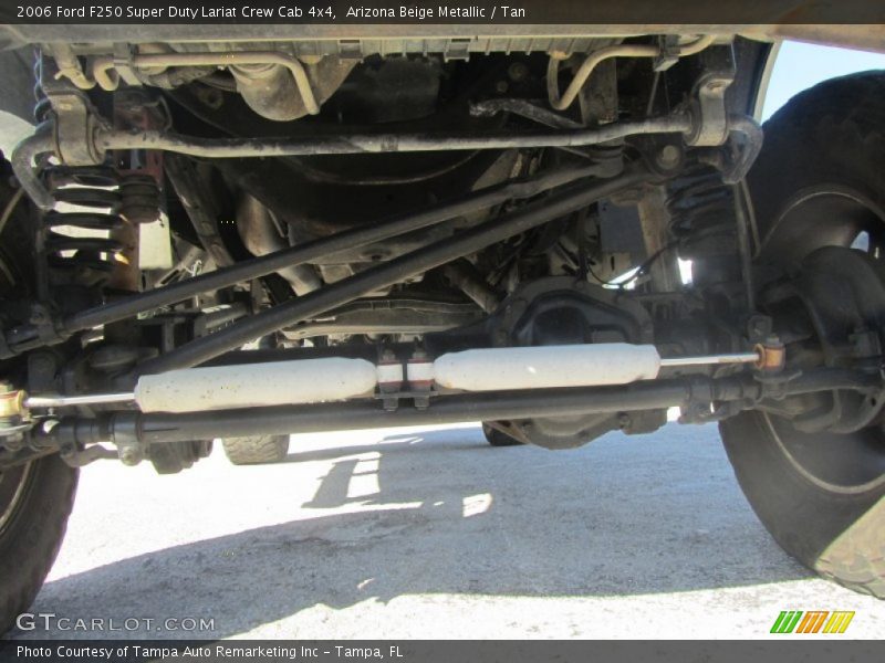 Arizona Beige Metallic / Tan 2006 Ford F250 Super Duty Lariat Crew Cab 4x4