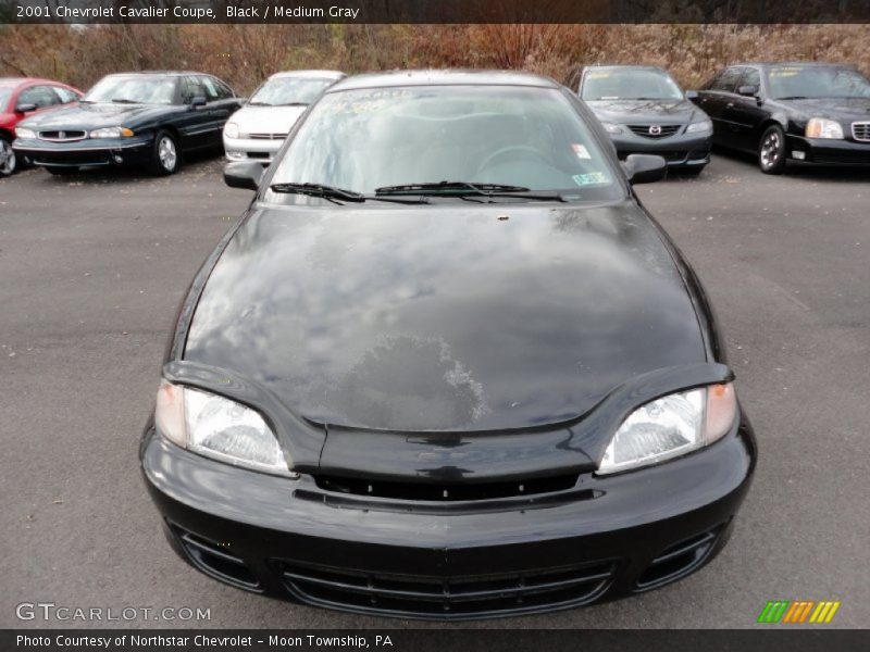 Black / Medium Gray 2001 Chevrolet Cavalier Coupe