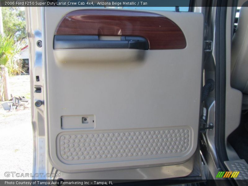 Arizona Beige Metallic / Tan 2006 Ford F250 Super Duty Lariat Crew Cab 4x4