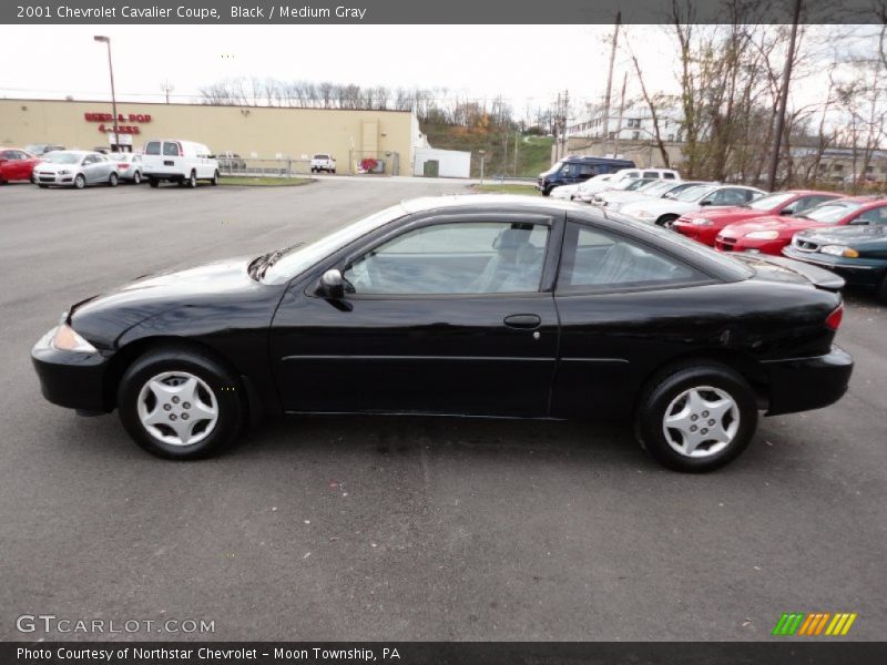 Black / Medium Gray 2001 Chevrolet Cavalier Coupe